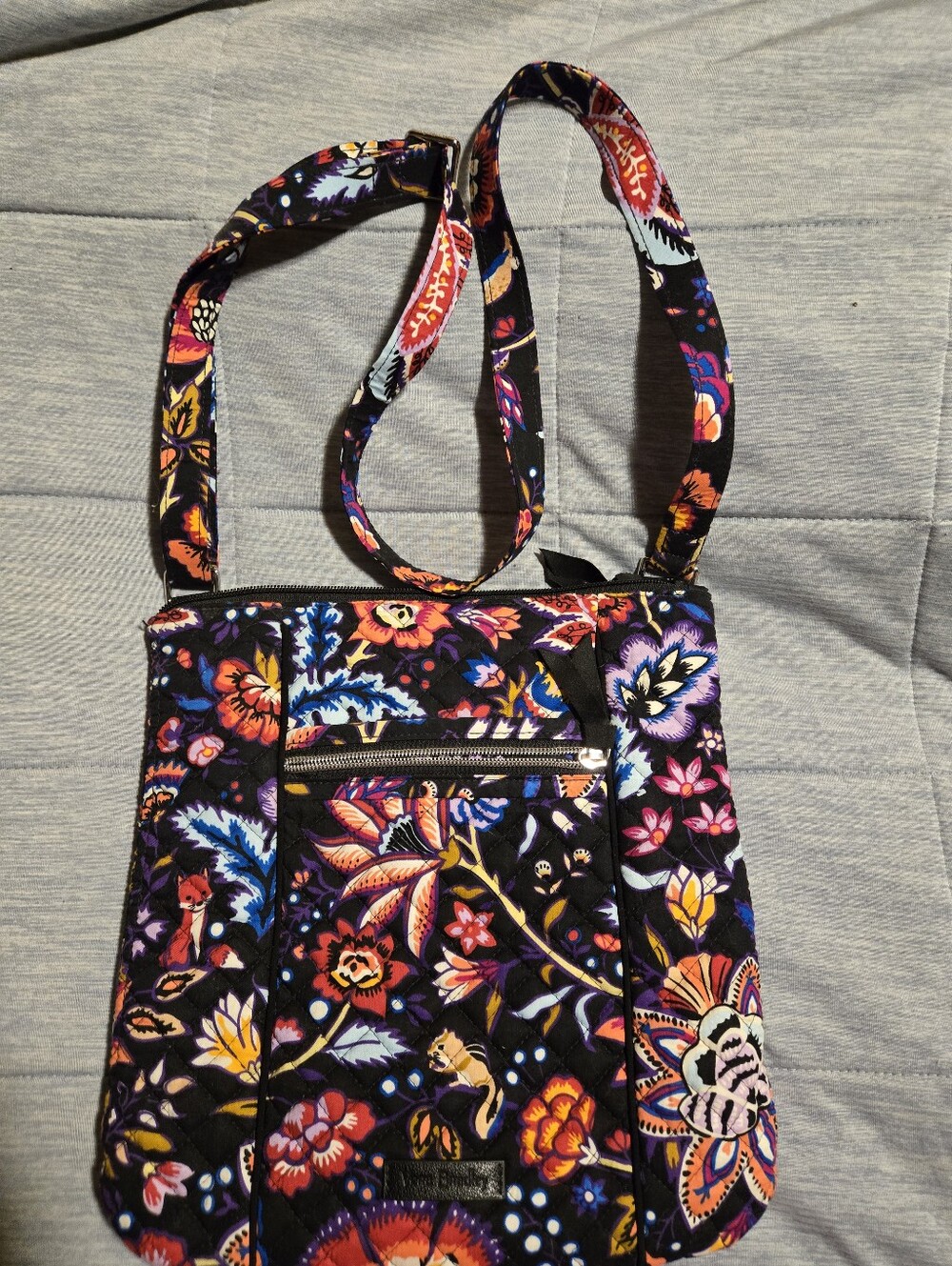 Vera Bradley Foxwood Print Hipster Purse, used 1 or 2 times.
